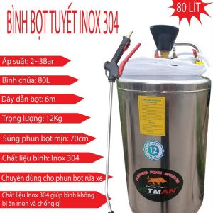 Binh Bot Tuyet 80 Lit Inox 304 Jetman 1