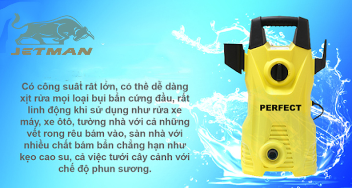 [review] Máy Phun Xịt Rửa Xe Cao áp Perfect Pf M07050 